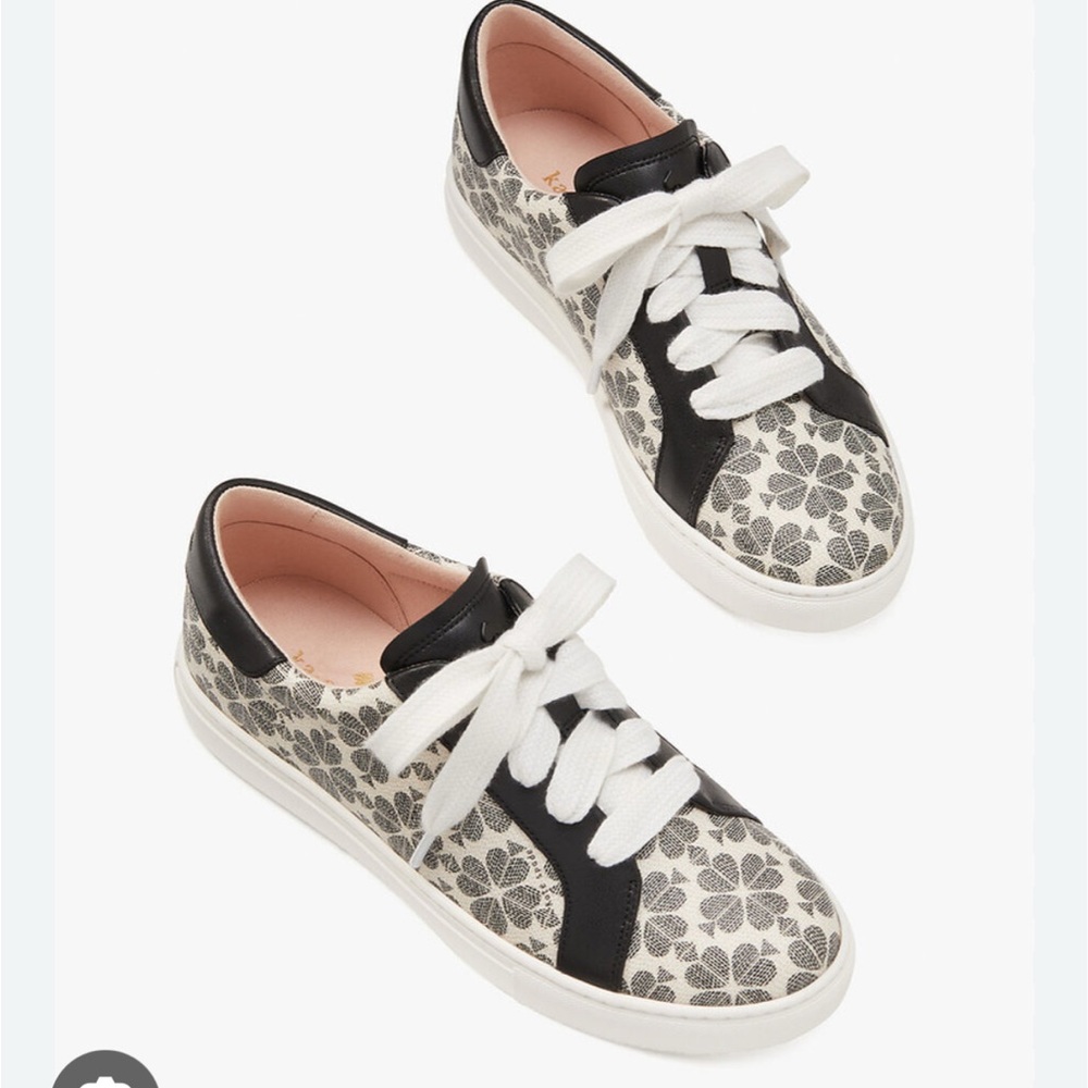 Kate Spade Black: Erin Spade Flower Sneaker